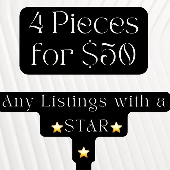 Choose ANY 4 items with a ⭐️ in the title  for $50! - Picture 8 of 8
